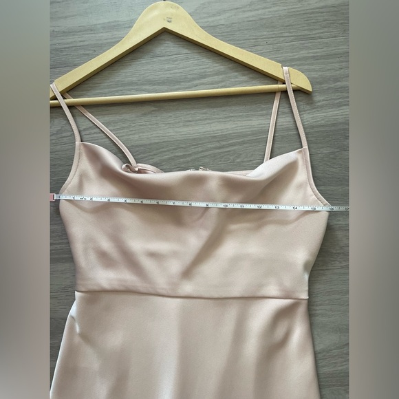 Sachin & Babi cali satin cowl neck midi slip dress with slit - Picture 7 of 8